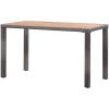 Trädgårdsbord antracit och brun massivt akaciaträ vidaXL 123 x 60 x 74 cm – miniatyr 4