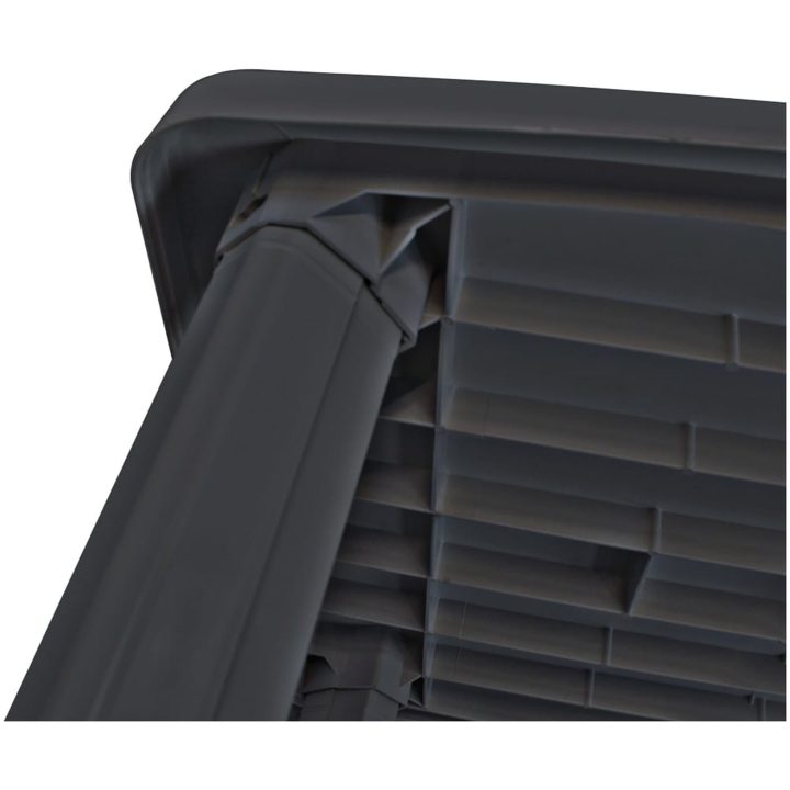 Trädgårdsbord antracit plast vidaXL 101 x 68 x 72 cm – bild 3