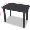 Trädgårdsbord antracit plast vidaXL 101 x 68 x 72 cm – miniatyr 5