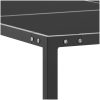 Trädgårdsbord antracit stål och glas vidaXL 130x130x72 cm – miniatyr 3