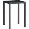 Trädgårdsbord antracit stål vidaXL 50 x 50 x 72 cm – miniatyr 2