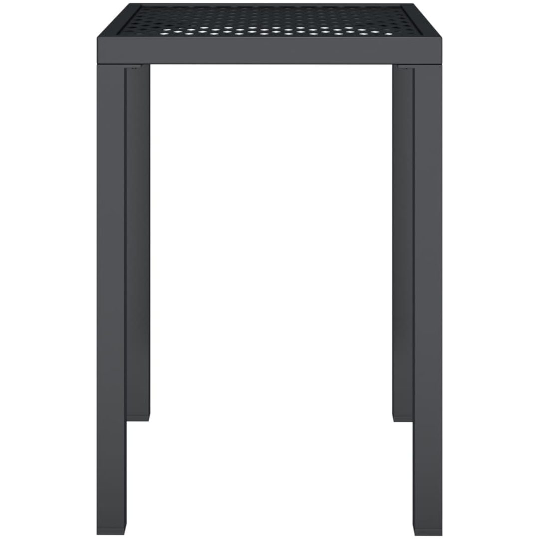 Trädgårdsbord antracit stål vidaXL 50 x 50 x 72 cm – bild 3