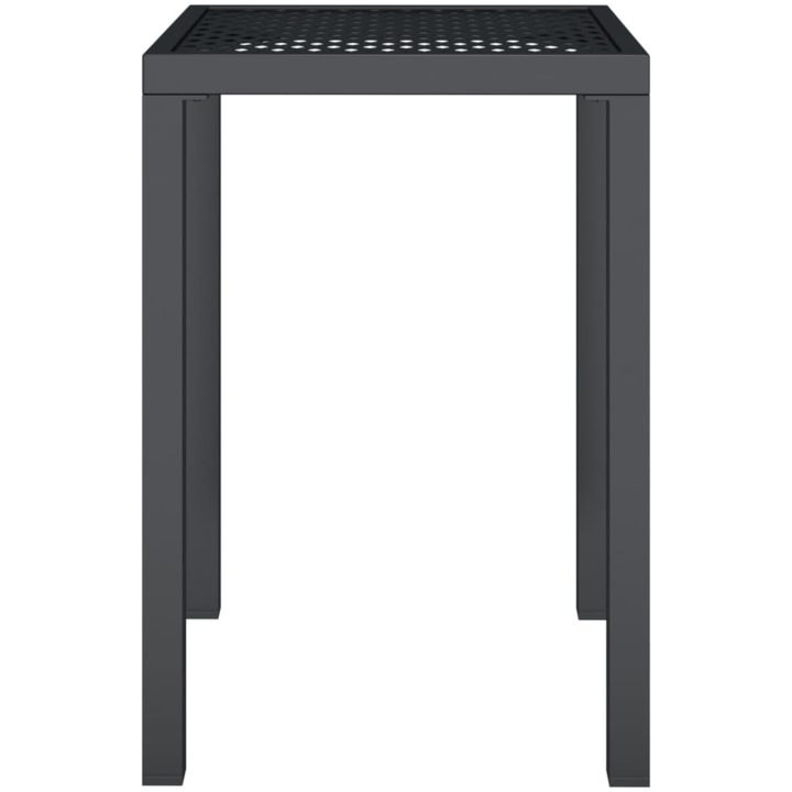 Trädgårdsbord antracit stål vidaXL 50 x 50 x 72 cm – bild 3