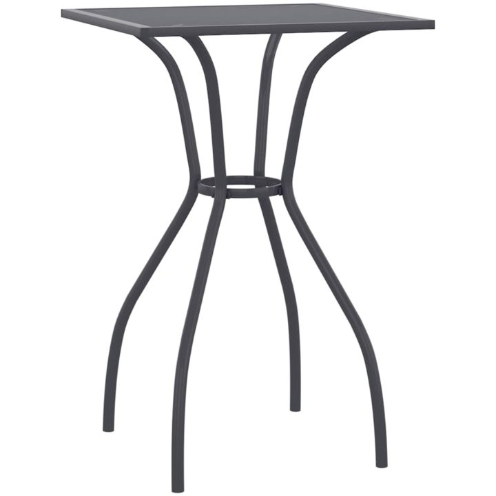 Trädgårdsbord antracit stålnät vidaXL 50 x 50 x 72 cm – bild 2