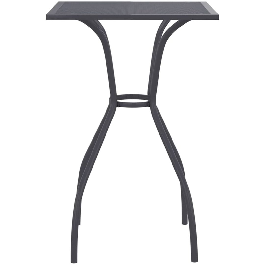 Trädgårdsbord antracit stålnät vidaXL 50 x 50 x 72 cm – bild 3