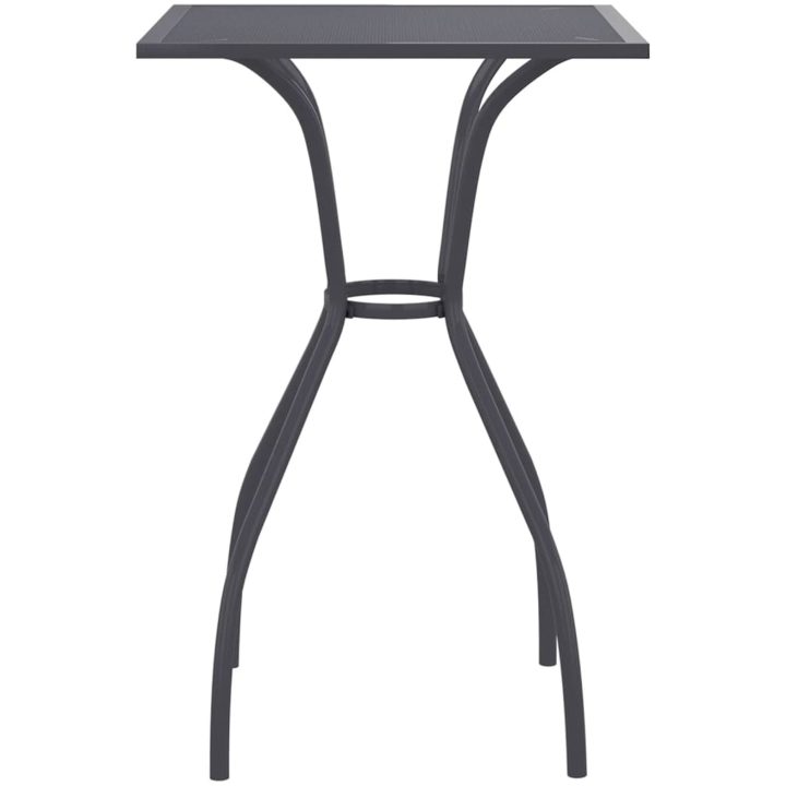 Trädgårdsbord antracit stålnät vidaXL 50 x 50 x 72 cm – bild 3