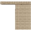 Trädgårdsbord beige 100x55x73 cm konstrotting och akaciaträ vidaXL – miniatyr 9