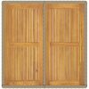 Trädgårdsbord beige 109x107x74 cm konstrotting & akaciaträ vidaXL – miniatyr 6