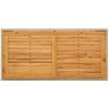 Trädgårdsbord beige 123x60x74 cm konstrotting & massivt akacia vidaXL – miniatyr 4