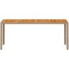 Trädgårdsbord beige 190x90x75 cm konstrotting akaciaträ vidaXL – miniatyr 5