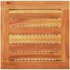 Trädgårdsbord beige konstrotting akaciaträ vidaXL 40 x 40 x 42 cm – miniatyr 7