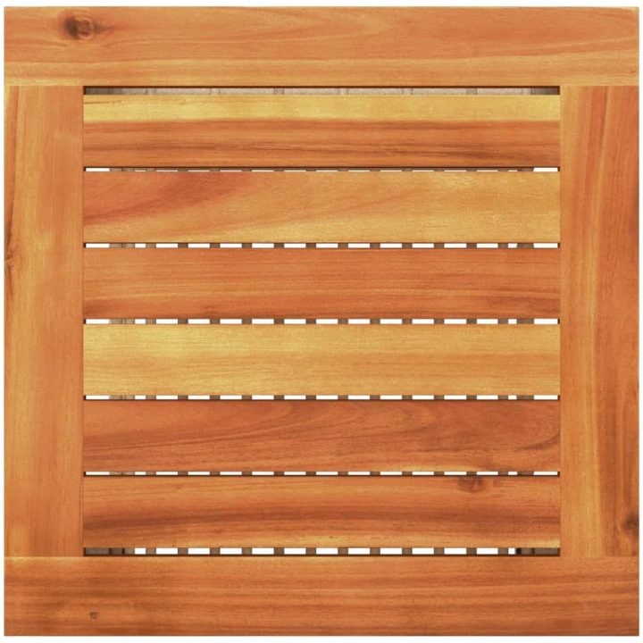 Trädgårdsbord beige konstrotting akaciaträ vidaXL 40 x 40 x 42 cm – bild 7