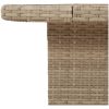 Trädgårdsbord beige konstrotting och akaciaträ vidaXL 90 x 55 x 71 cm – miniatyr 8