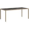 Trädgårdsbord Beige Poly Rattan vidaXL 190 x 90 x 75 cm – miniatyr 5