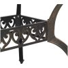 Trädgårdsbord brons 150x90x72 cm gjuten aluminium vidaXL – miniatyr 10