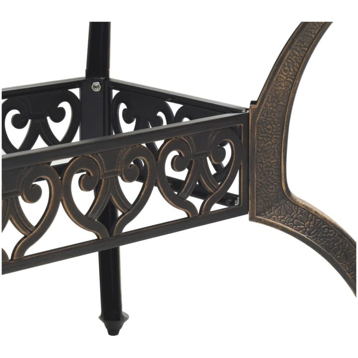 Trädgårdsbord brons 150x90x72 cm gjuten aluminium vidaXL – bild 10