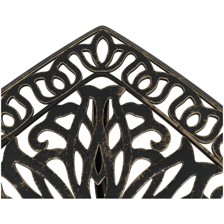 Trädgårdsbord brons 53x53x53 cm gjuten aluminium vidaXL – bild 9