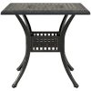 Trädgårdsbord brons 80x80x75 cm gjuten aluminium vidaXL – miniatyr 5