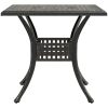 Trädgårdsbord brons 80x80x75 cm gjuten aluminium vidaXL – miniatyr 6