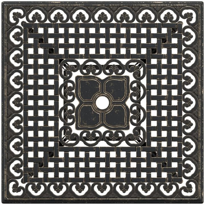 Trädgårdsbord brons 80x80x75 cm gjuten aluminium vidaXL – bild 8