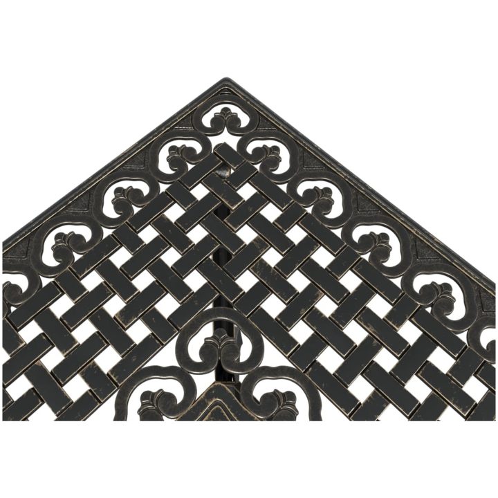 Trädgårdsbord brons 80x80x75 cm gjuten aluminium vidaXL – bild 9
