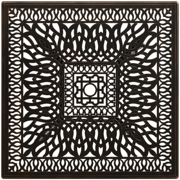 Trädgårdsbord brons 90x90x73 cm gjuten aluminium vidaXL – bild 3