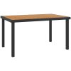 Trädgårdsbord brun 140x90x74 cm aluminium och WPC vidaXL – miniatyr 1