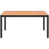Trädgårdsbord brun 150x90x74 cm aluminium och WPC vidaXL 150 x 90 cm – miniatyr 2