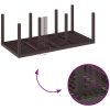 Trädgårdsbord brun 200x100x73 cm konstrotting vidaXL Stor – miniatyr 9