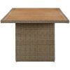 Trädgårdsbord brun 200x100x74 cm konstrotting vidaXL – miniatyr 3