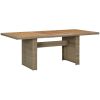 Trädgårdsbord brun 200x100x74 cm konstrotting vidaXL – miniatyr 1