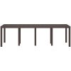 Trädgårdsbord brun 250x100x73 cm konstrotting vidaXL Stor – miniatyr 4