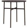 Trädgårdsbord brun 45 cm konstrotting vidaXL – miniatyr 2