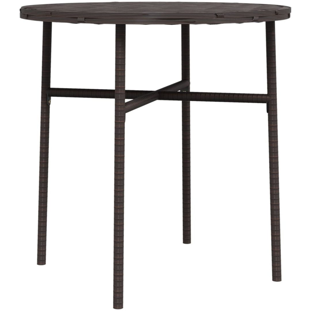 Trädgårdsbord brun 45 cm konstrotting vidaXL – bild 2