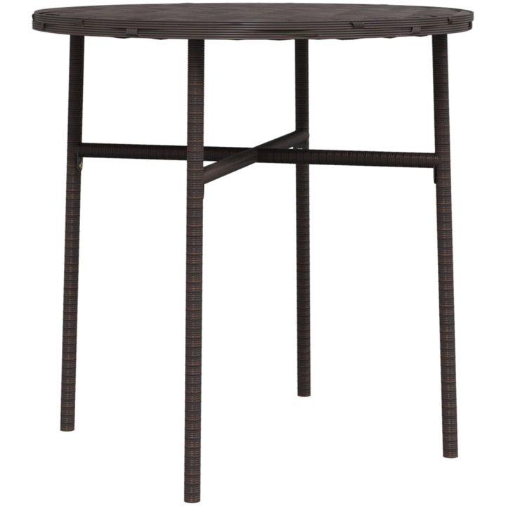 Trädgårdsbord brun 45 cm konstrotting vidaXL – bild 2