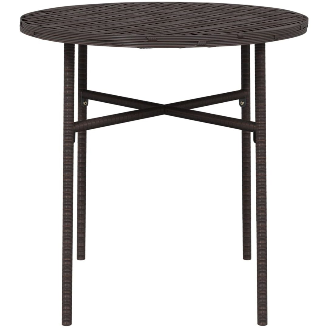 Trädgårdsbord brun 45 cm konstrotting vidaXL – bild 3