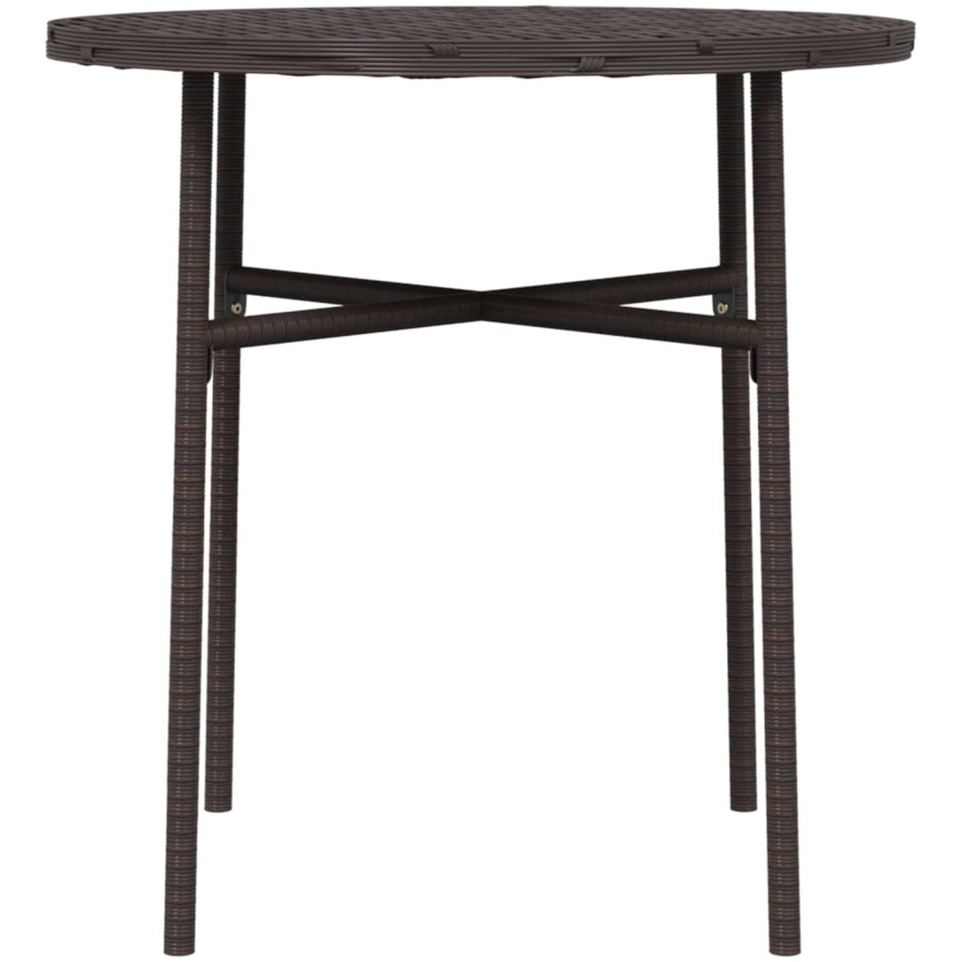 Trädgårdsbord brun 45 cm konstrotting vidaXL – bild 4