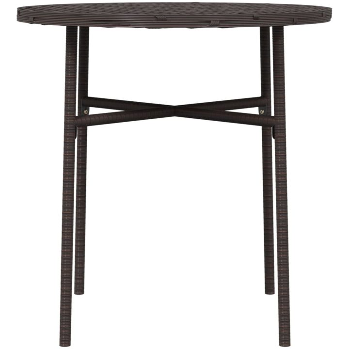 Trädgårdsbord brun 45 cm konstrotting vidaXL – bild 4
