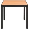 Trädgårdsbord brun 80x80x74 cm aluminium och WPC vidaXL 80 x 80 cm – miniatyr 2