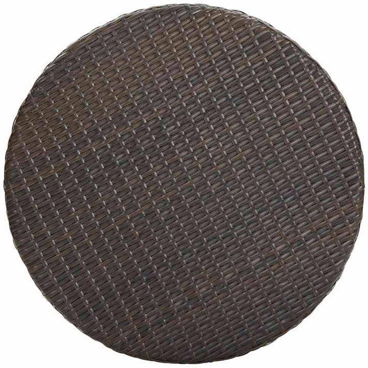 Trädgårdsbord brun konstrotting vidaXL 75.5 x 106 cm – bild 2