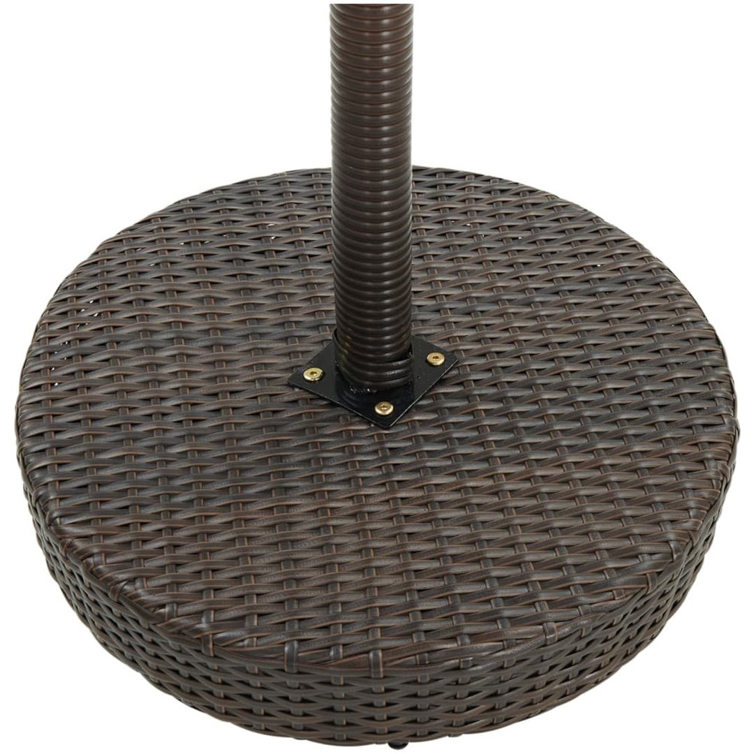 Trädgårdsbord brun konstrotting vidaXL 75.5 x 106 cm – bild 3