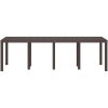 Trädgårdsbord Brunt 250x100x73 cm Poly Rattan vidaXL Large – miniatyr 5