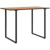 Trädgårdsbord Brunt DPC och Stål vidaXL 100 x 55 x 70 cm – miniatyr 2