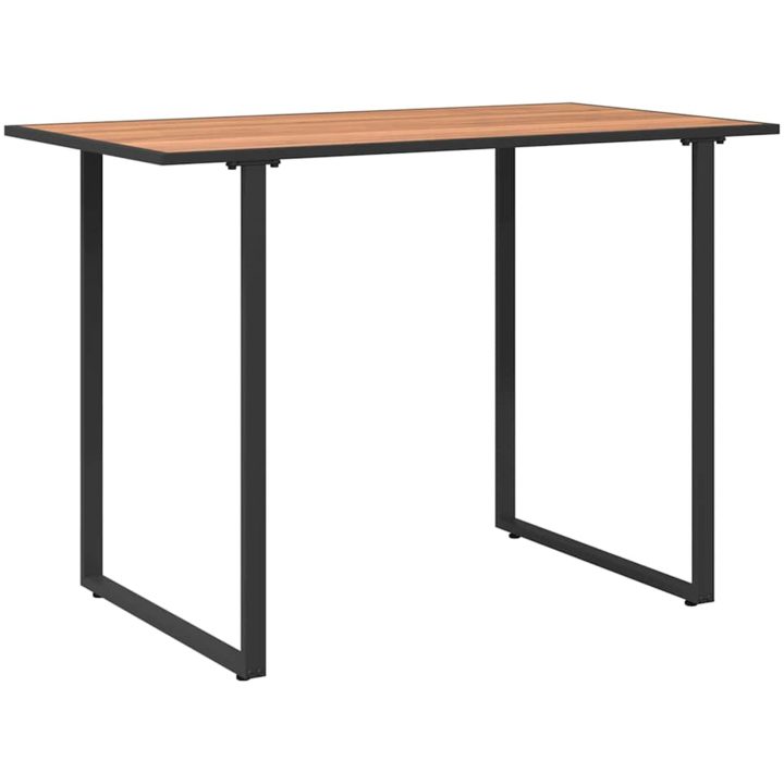 Trädgårdsbord Brunt DPC och Stål vidaXL 100 x 55 x 70 cm – bild 5
