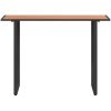 Trädgårdsbord Brunt DPC och Stål vidaXL 100 x 55 x 70 cm – miniatyr 6
