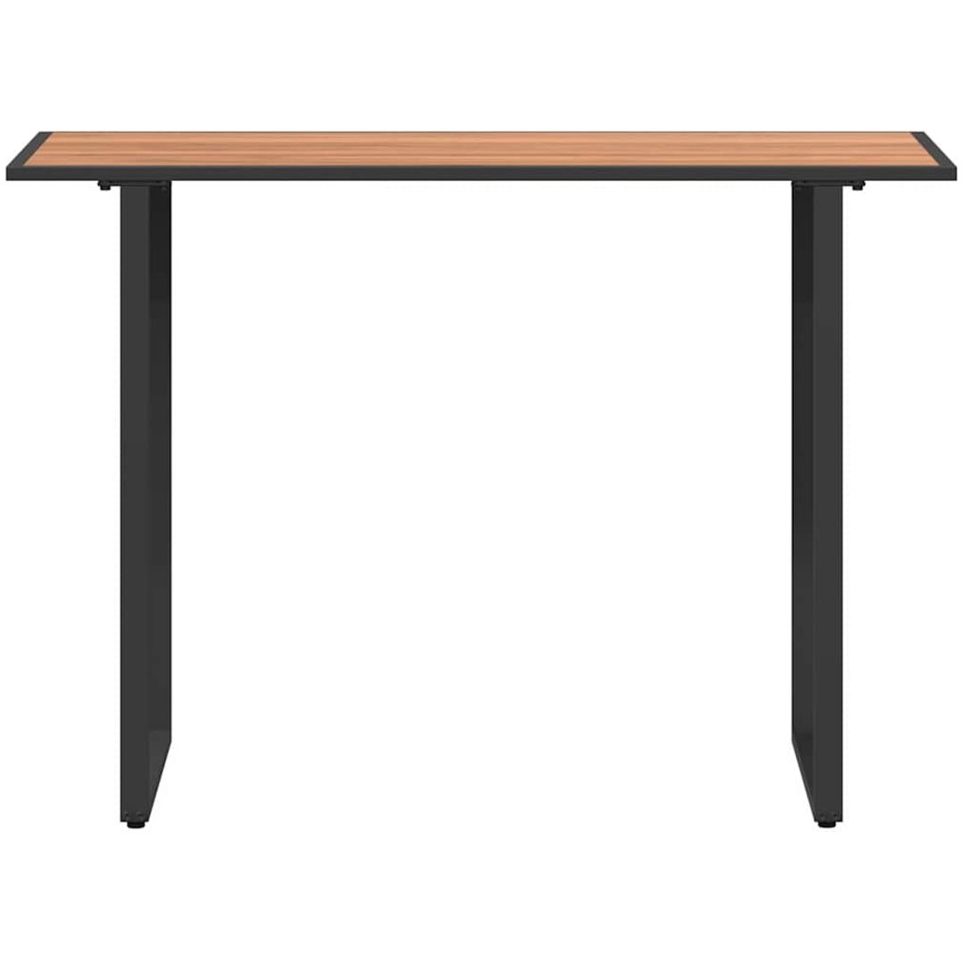 Trädgårdsbord Brunt DPC och Stål vidaXL 100 x 55 x 70 cm – bild 6