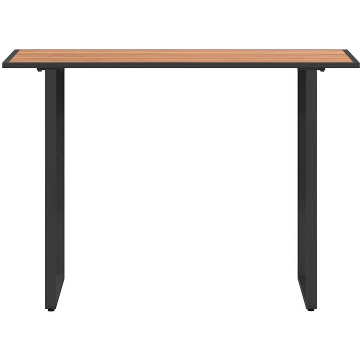 Trädgårdsbord Brunt DPC och Stål vidaXL 100 x 55 x 70 cm – bild 6