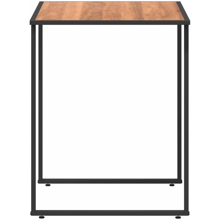 Trädgårdsbord Brunt DPC och Stål vidaXL 100 x 55 x 70 cm – bild 7