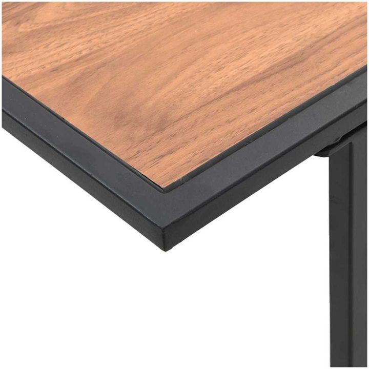 Trädgårdsbord Brunt DPC och Stål vidaXL 100 x 55 x 70 cm – bild 9