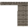 Trädgårdsbord grå 100x55x73 cm konstrotting och akaciaträ vidaXL – miniatyr 9